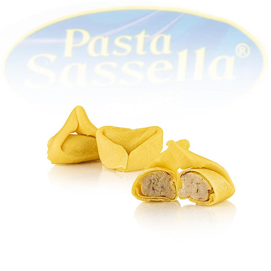Friske tortelloni med kantarelfyld, Sassella, sæsonvare, 500 g