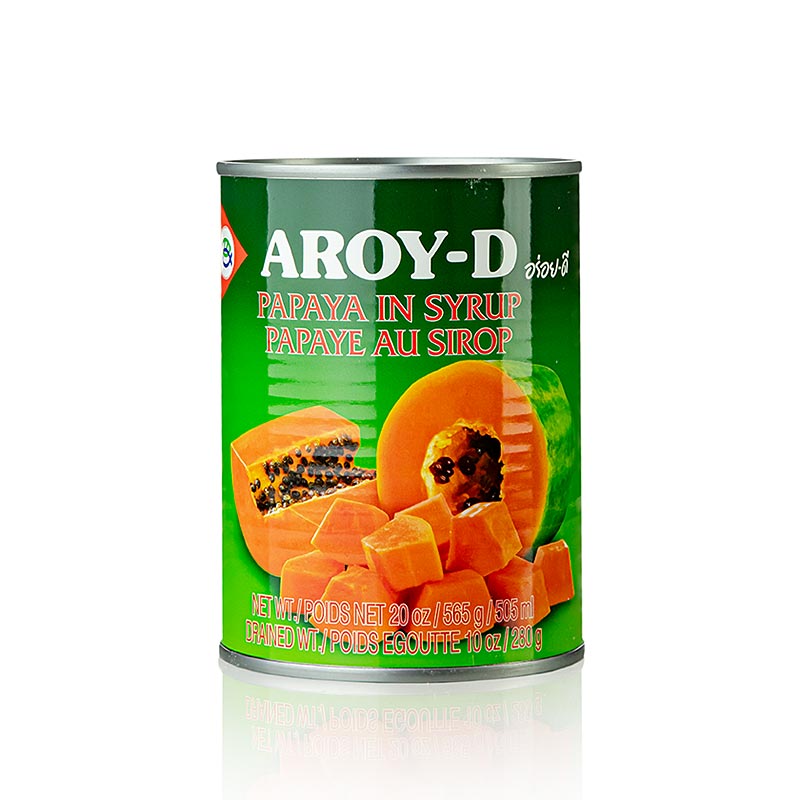 Papayastykker, i sirup, Aroy-D, 565 g