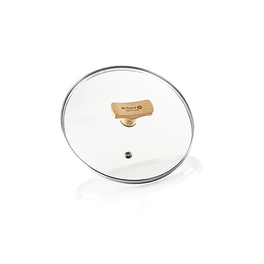deBUYER B Bois universalglaslåg med håndtag i bøgetræ, Ø 20 cm, 1 stk