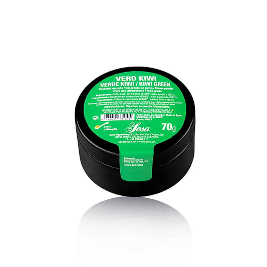 Sosa fødevarefarve kiwigrøn, pulver, vandopløselig (39427), 70 g