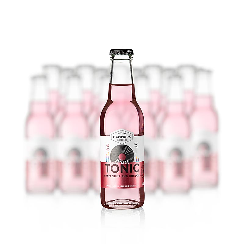 Hammars Tonic Pink Grapefruit & Hibiscus, Sverige, 3,6 L, 18 x 200 ml