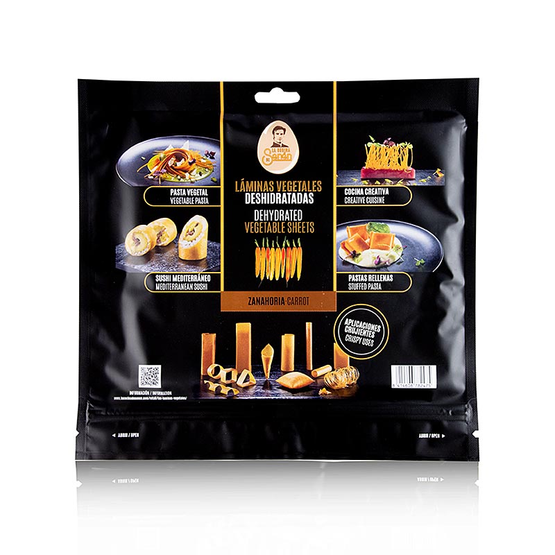 Vegetarisk spisepapir "Gulerod", La Cocina de Senén, 110 g, 10 ark