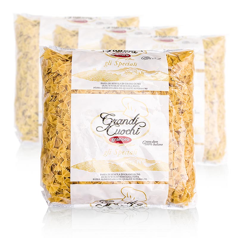 Granoro Farfalle sommerfuglepasta, nr. 198, 12 kg, 4 x 3000 g