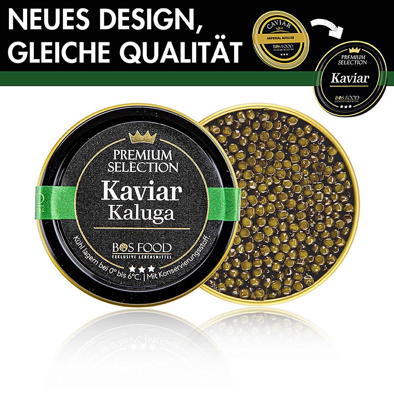 BOS FOOD Premium Selection - Kaluga kaviar (Huso dauricus), 30 g