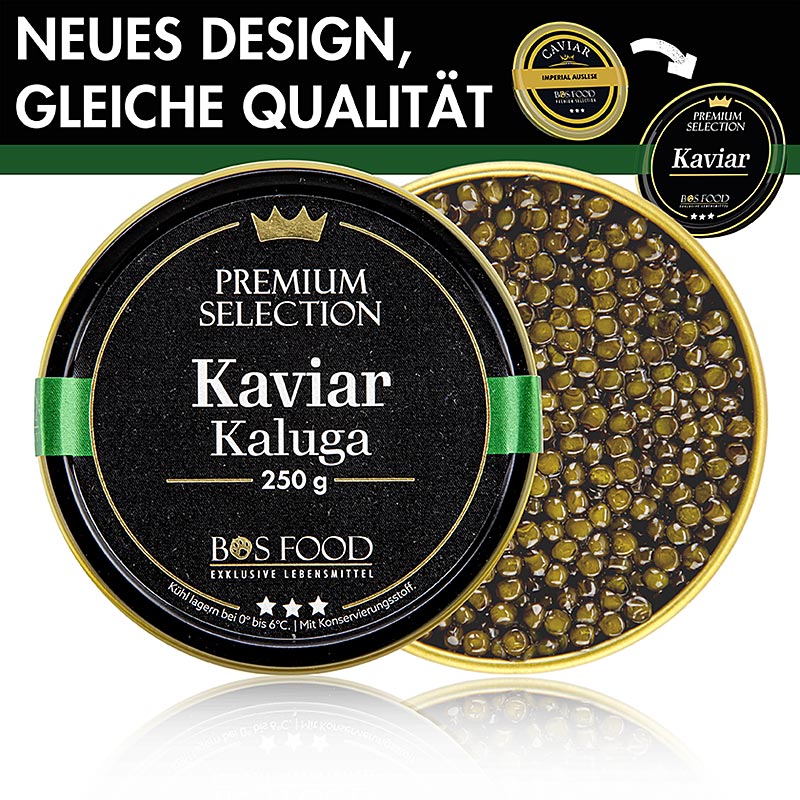 BOS FOOD Premium Selection - Kaluga kaviar (Huso dauricus), 250 g