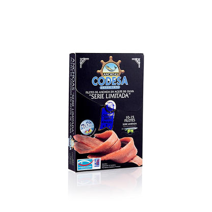 Ansjosfileter (Anchovis) i olivenolie, "Anchoas Serie Limitada", store fileter, 115 g
