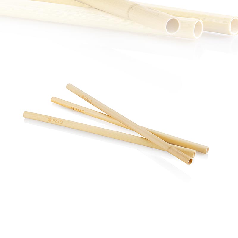 Sugrør af tagrør - Longdrink - 21 cm x 8 mm, Paio, 200 stk