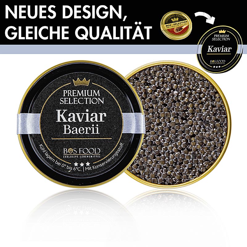 BOS FOOD Premium Selection - Baerii kaviar; STÖRKAVIAR, 10 g