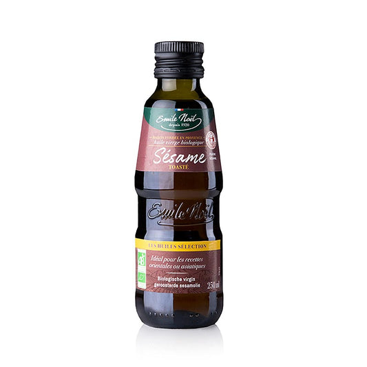 Sesamolie, ristet, Fairtrade, Emile Noel, økologisk, 250 ml