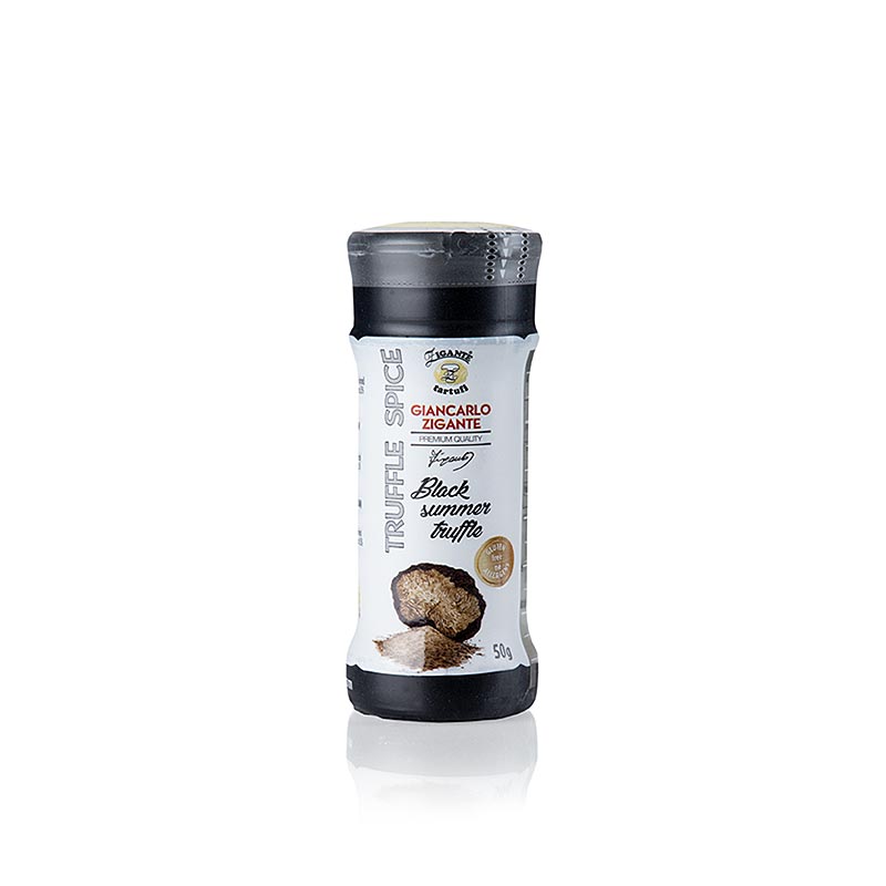 Trøffelpulver, krydderi, med sort sommertrøffel, Zigante, 50 g
