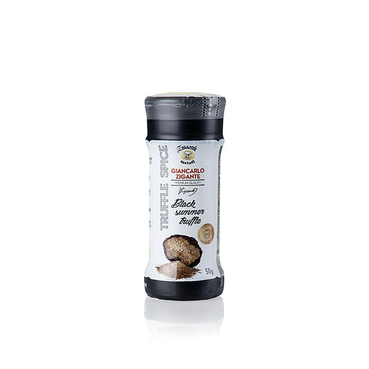 Trøffelpulver, krydderi, med sort sommertrøffel, Zigante, 50 g