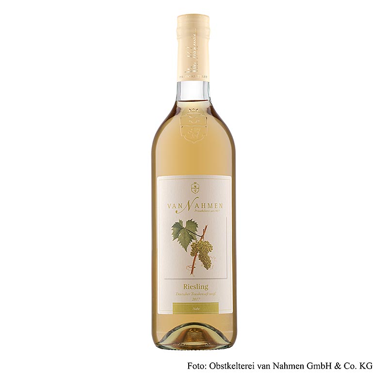 van Nahmen - Riesling-druesaft, 100 % direktepresset saft, økologisk, 750 ml