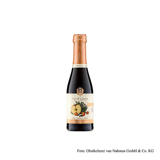 Van Nahmen æble-blåbær-kirsebær frugtsekt, alkoholfri, 200 ml