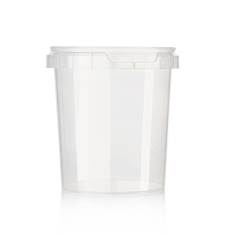 Plastbeholder "Circlecup", rund, UDEN låg, ø 95x120 mm, 520 ml, 1 stk
