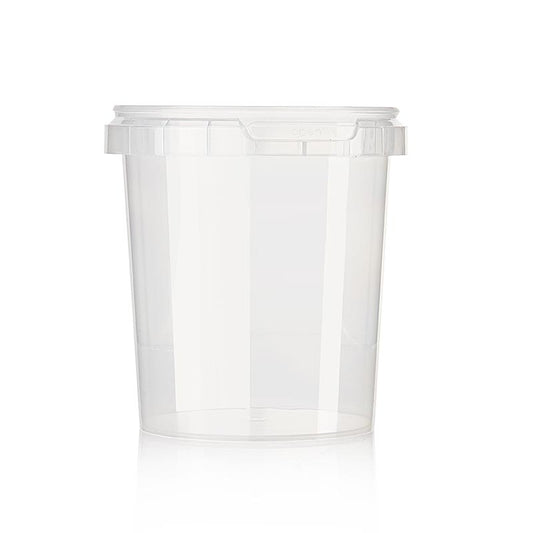 Plastbeholder "Circlecup", rund, UDEN låg, ø 95x120 mm, 520 ml, 1 stk