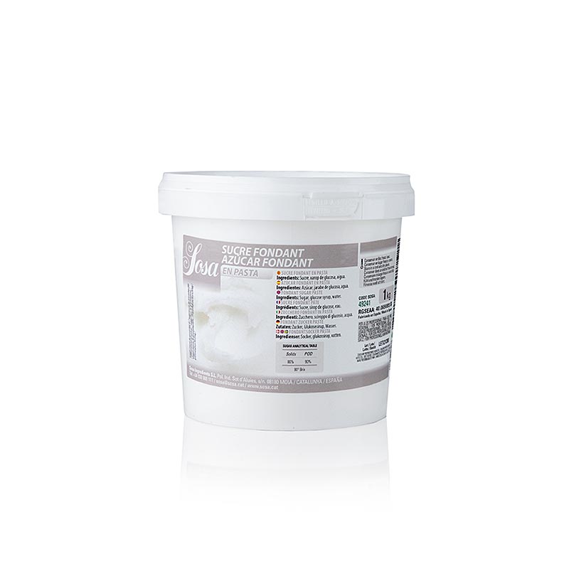 Sosa fondant sukker, pastaformet, 1 kg