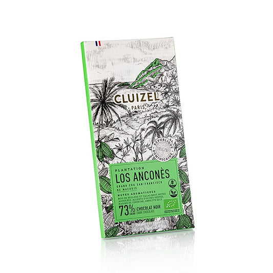 Plantagechokoladeplade Los Ancones 73 % mørk, Michel Cluizel, økologisk, 70 g