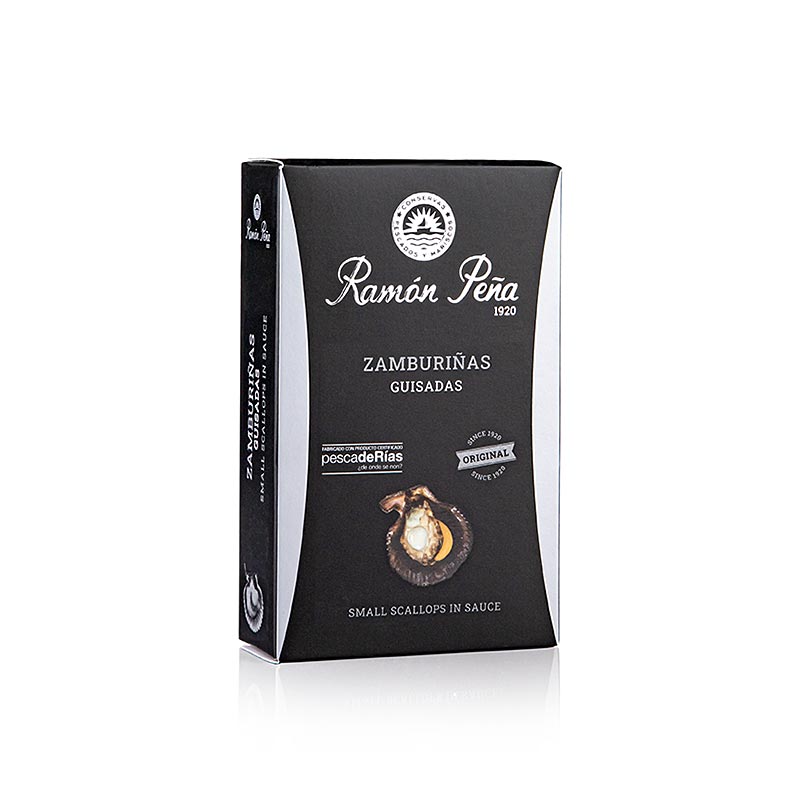 Zamburinas – små kammuslinger, krydret, RAMON PEÑA SILVER, 110 g