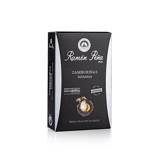 Zamburinas – små kammuslinger, krydret, RAMON PEÑA SILVER, 110 g