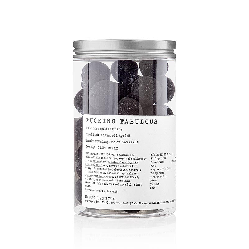 Haupt Lakritz FUCKING FABULOUS – med Dulce de Leche, salt, Sverige, 250 g