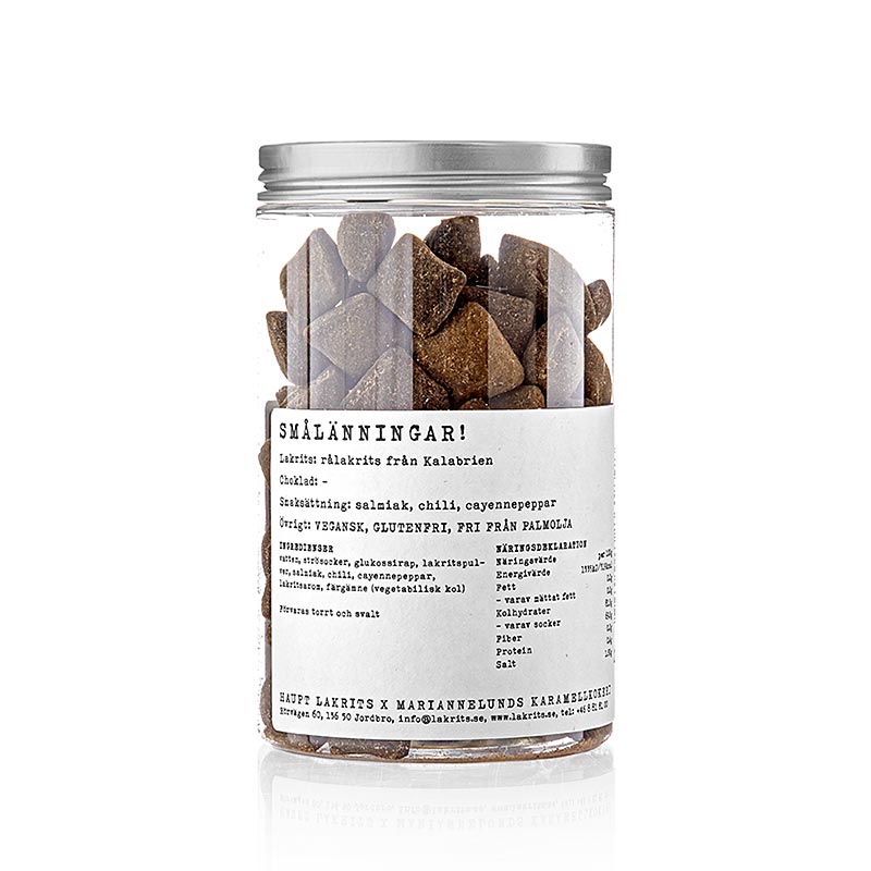 Haupt Lakritz Smålänningar, lakridsbonbons med chili & salmiak, Sverige, 250 g