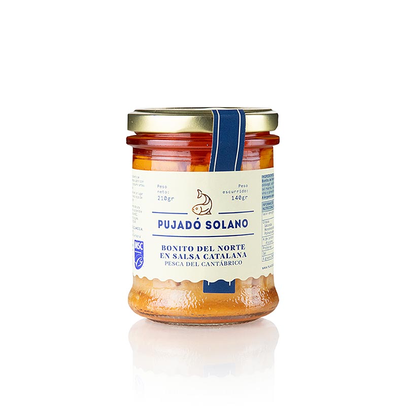 Bonito del Norte en Salsa Catalana, tunfisk i marinade, Pujado Solano, 210 g