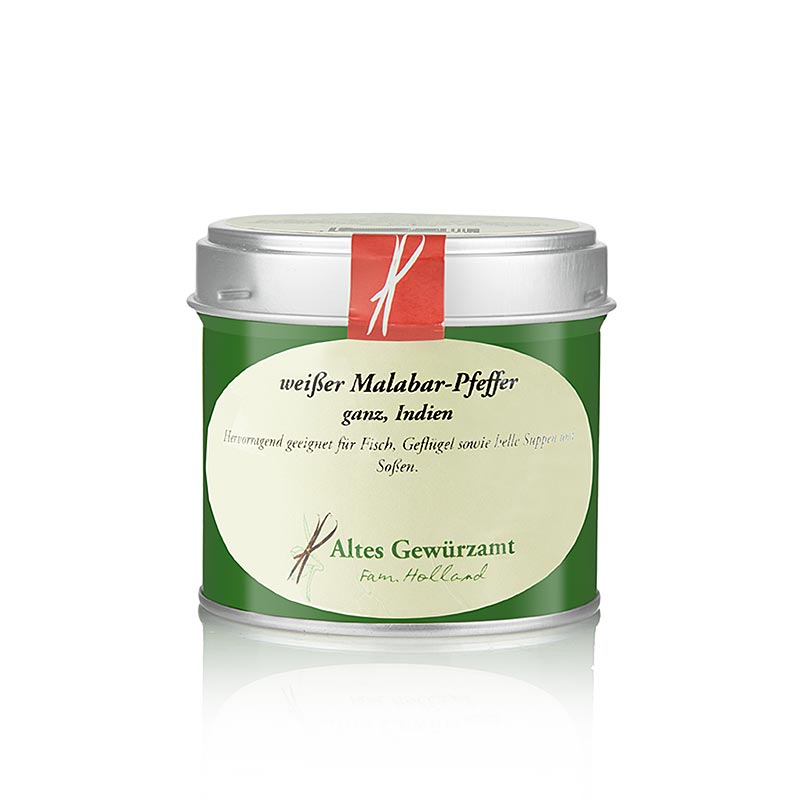 Malabar-peber, hvid, hel, Altes Gewürzamt, 80 g