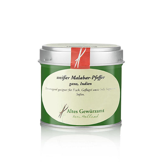 Malabar-peber, hvid, hel, Altes Gewürzamt, 80 g