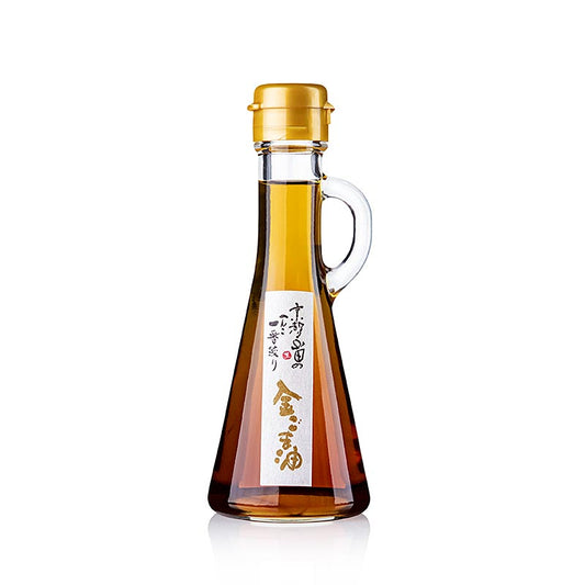 Sesamolie "Golden" af gyldne sesamfrø, ristet, Yamada, Japan, 131 ml
