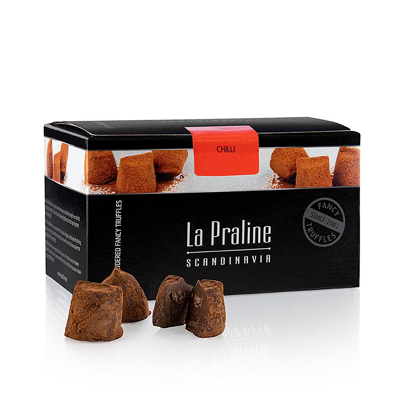 La Praline Fancy Truffles, chokoladekonfekt med chili, Sverige, 200 g