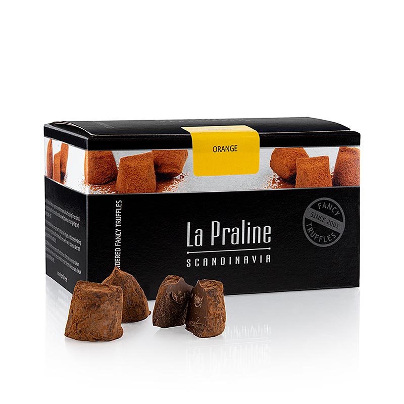 La Praline Fancy Truffles, chokoladekonfekt med appelsin, Sverige, 200 g