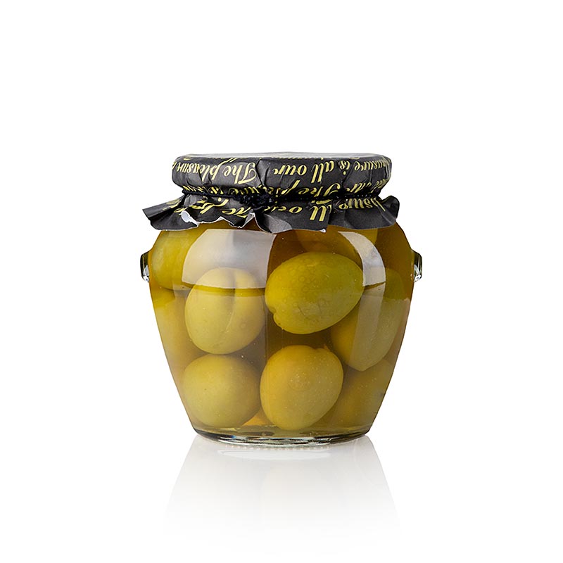 Grønne oliven, Gordal, med sten, Torremar, 580 g