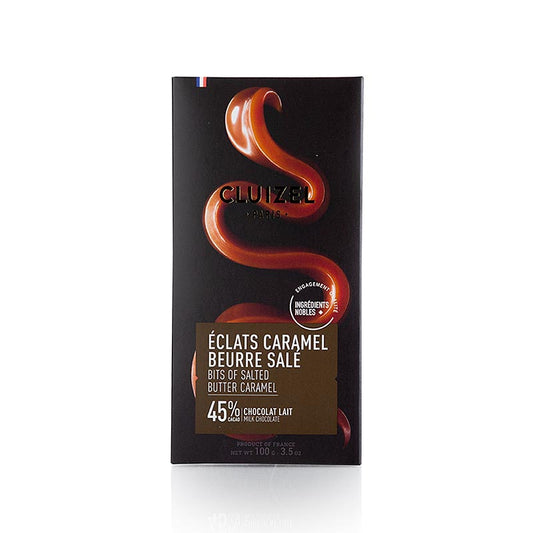 Chokoladeplade Caramel Beurre Sale 45 % mælk, Michel Cluizel (12371), 100 g
