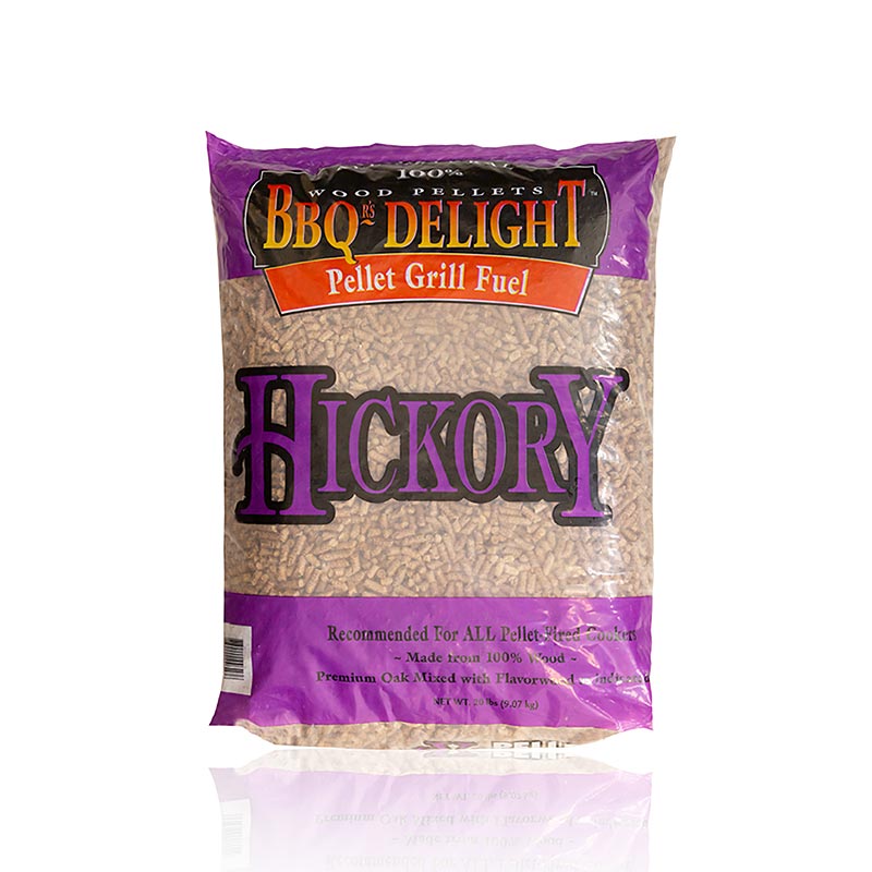 Grill BBQ Hickory-træpellets til røgning, 9,07 kg