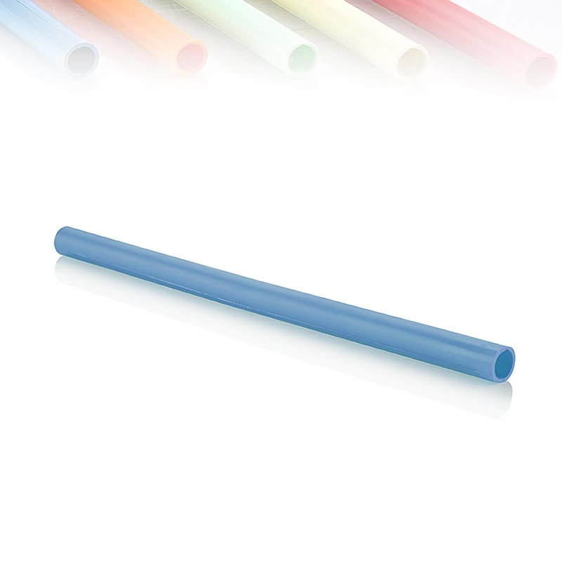 ClickStraw - Genanvendeligt sugerør, blå, 10 stk
