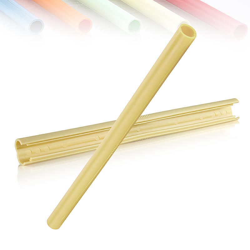 ClickStraw - Genanvendeligt sugerør, champagnefarvet, 10 stk