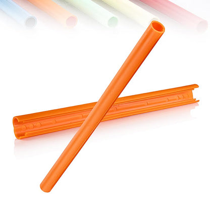 ClickStraw - Genanvendeligt sugerør, orange, 10 stk