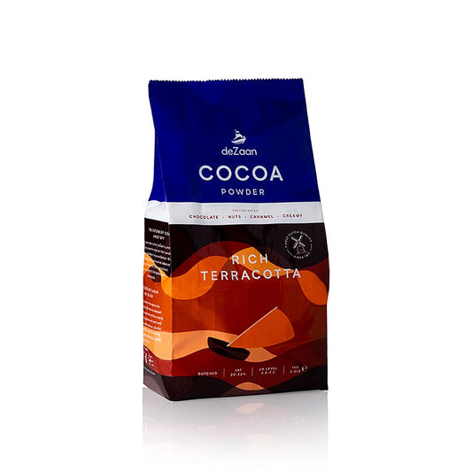 Rich Terracotta kakaopulver, let affedtet, 20-22 % fedt, deZaan, 1 kg