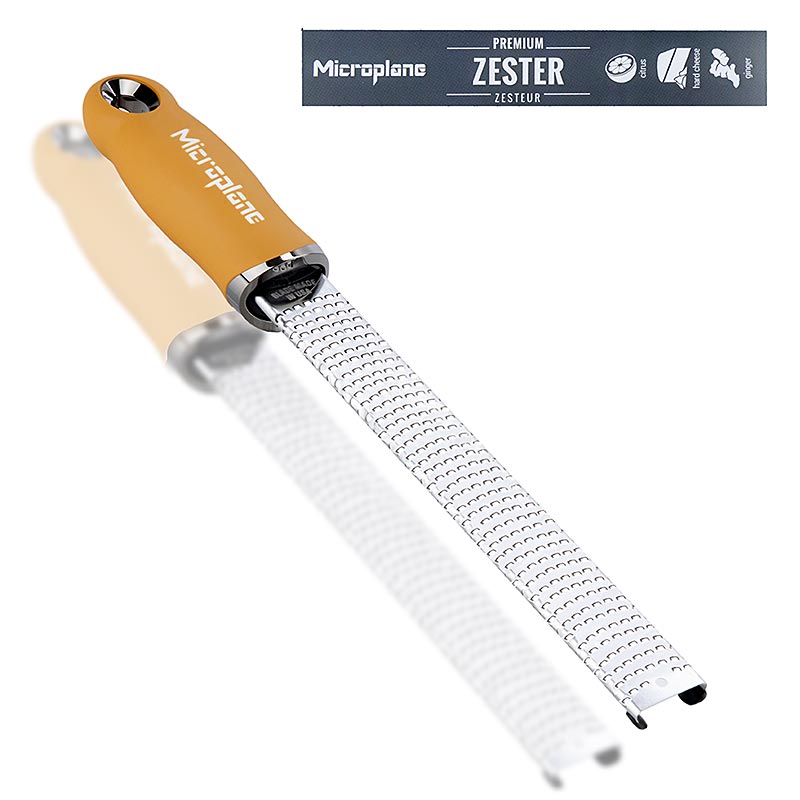 Microplane Classic-rivejern, Zester sennepsgul 46623 (Zester grater), 1 stk