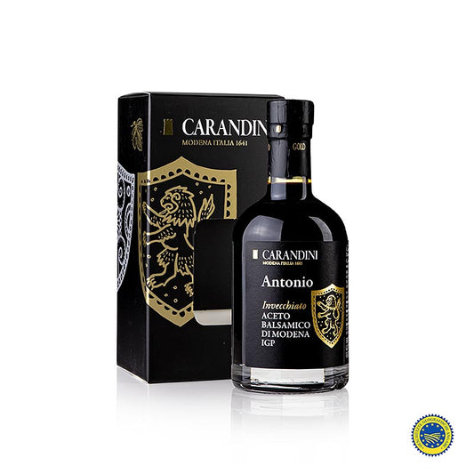Carandini Aceto Balsamico Modena g.g.A., Antonio, invecchiato (gaveæske), 250 ml