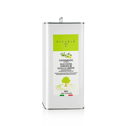 Ekstra jomfruolivenolie Di Carlo, med citron, økologisk, 5 l