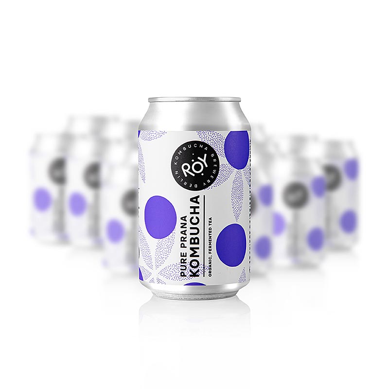 ROY Pure Prana Kombucha Berlin, økologisk, 24 x 330 ml