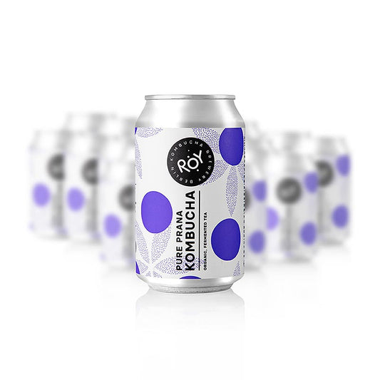 ROY Pure Prana Kombucha Berlin, økologisk, 24 x 330 ml