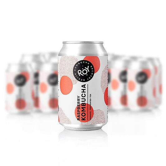 ROY Raspberry Kombucha Berlin, økologisk, 24 x 330 ml