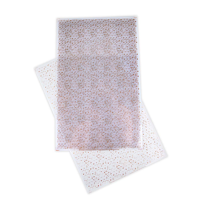 Aftræksfolie "Paris Bronze" (guldgule pletter) til chokolade, 40x25 cm, 1 stk
