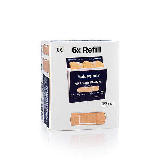 Cederroth – plastplaster, refillpakke, 6 x 45 stk. (6036), 6 stk.
