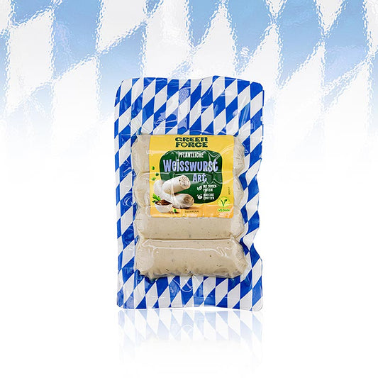 Greenforce – vegansk hvidpølse af ærteprotein, Klassik, 200 g, 4 stk