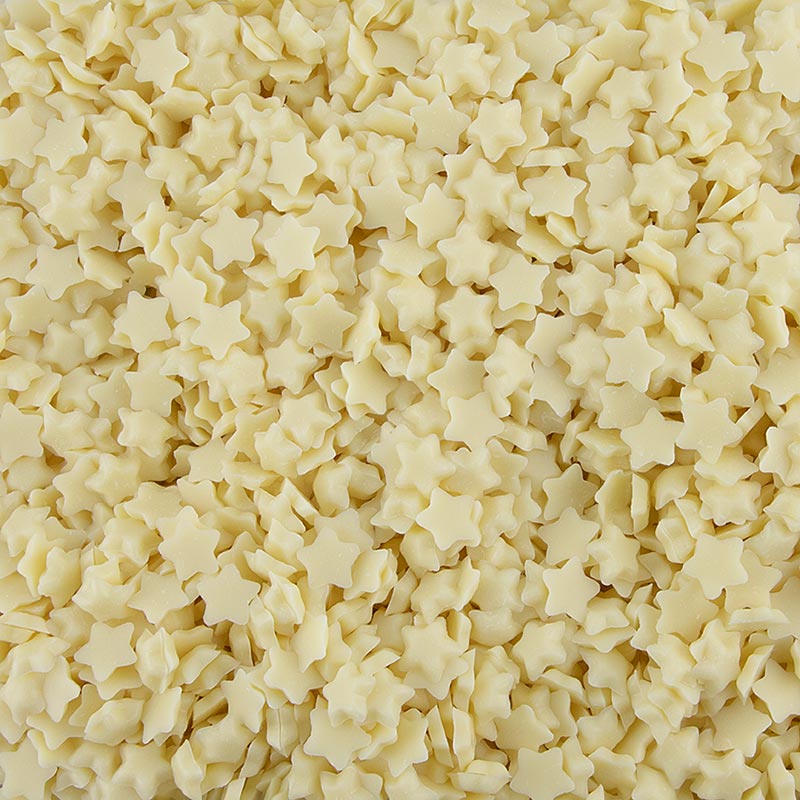 Chokoladestykker i stjerneform, hvid, Dobla (73417), 600 g