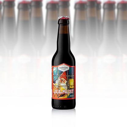 Hammars Julmust - forfriskningsdrik med maltsmag, Sverige, 4,62 l, 14 x 330 ml