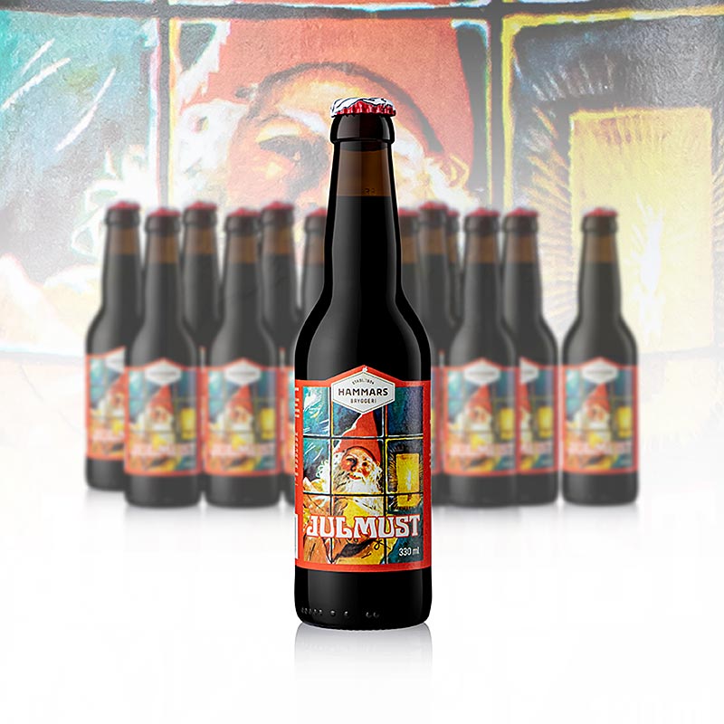 Hammars Julmust - forfriskningsdrik med maltsmag, Sverige, 4,62 l, 14 x 330 ml